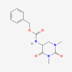 benzyl N-(1,3-dimethyl-2,4-dioxo-1,3-diazinan-5-yl)carbamate