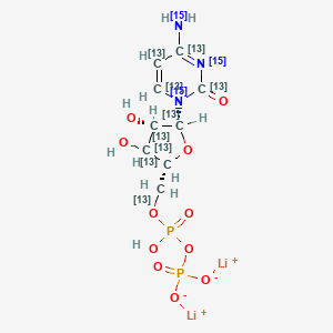 Cytidine diphosphate-13C9,15N3 (dilithium)