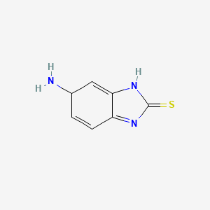 molecular formula C7H7N3S B12365462 6-Amino-1,6-dihydrobenzimidazole-2-thione 