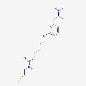 molecular formula C18H30N2O2S B12365498 6-[3-[(2S)-2-(methylamino)propyl]phenoxy]-N-(2-sulfanylethyl)hexanamide 