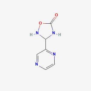 molecular formula C6H6N4O2 B12365540 1,2,4-Oxadiazol-5(2H)-one, 3-(2-pyrazinyl)- 