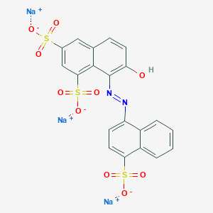 molecular formula C20H11N2Na3O10S3 B12365582 trisodium;7-hydroxy-8-[(4-sulfonatonaphthalen-1-yl)diazenyl]naphthalene-1,3-disulfonate 