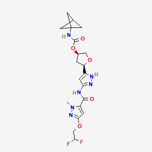 molecular formula C20H24F2N6O5 B12365586 Cdk2-IN-26 