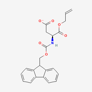 molecular formula C22H20NO6- B12365617 (3S)-3-(9H-fluoren-9-ylmethoxycarbonylamino)-4-oxo-4-prop-2-enoxybutanoate 