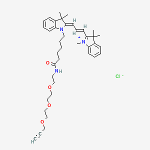 molecular formula C39H52ClN3O4 B12365630 Cy3-PEG3-Alkyne 