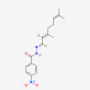 N'-(3,7-dimethyl-2,6-octadien-1-ylidene)-4-nitrobenzohydrazide
