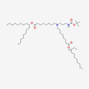 Undecan-3-yl 8-[(8-heptadecan-9-yloxy-8-oxooctyl)-[3-[(2-methylpropan-2-yl)oxycarbonylamino]propyl]amino]octanoate