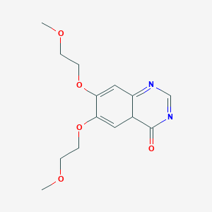 molecular formula C14H18N2O5 B12365664 6,7-bis(2-methoxyethoxy)-4aH-quinazolin-4-one 