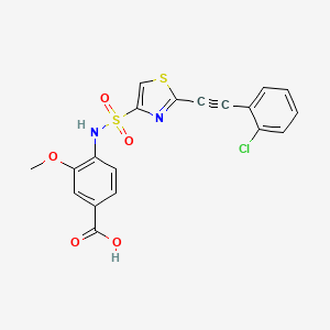 molecular formula C19H13ClN2O5S2 B12365673 Hsd17B13-IN-45 