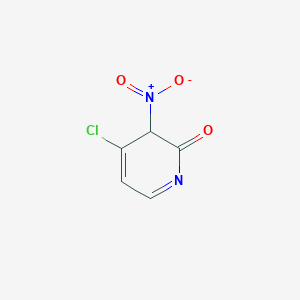 molecular formula C5H3ClN2O3 B12365691 4-Chloro-3-nitro-2(3H)-pyridinone CAS No. 1218764-78-3