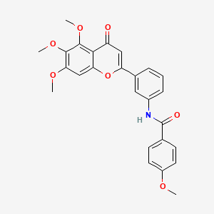 molecular formula C26H23NO7 B12365710 Wnt/|A-catenin-IN-3 