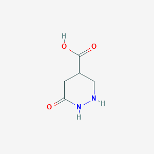 molecular formula C5H8N2O3 B12365722 6-Oxo-1,2-diazinane-4-carboxylic acid 