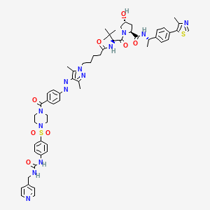 molecular formula C57H69N13O8S2 B12365746 PROTAC NAMPT Degrader-1 