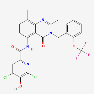 molecular formula C24H17Cl2F3N4O4 B12365749 Hsd17B13-IN-62 