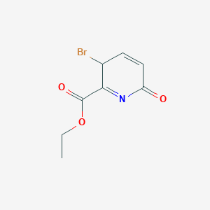 molecular formula C8H8BrNO3 B12365757 ethyl 3-bromo-6-oxo-3H-pyridine-2-carboxylate 