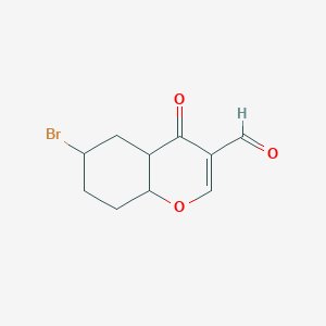 molecular formula C10H11BrO3 B12365759 6-Bromo-4-oxo-4a,5,6,7,8,8a-hexahydrochromene-3-carbaldehyde 