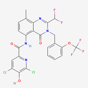 molecular formula C24H15Cl2F5N4O4 B12365807 Hsd17B13-IN-63 