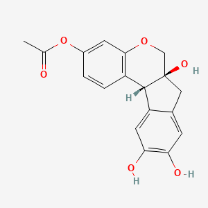 molecular formula C18H16O6 B12365836 Brazilin-7-acetate 