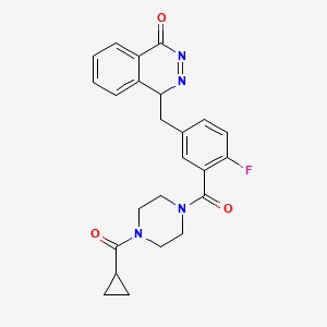 molecular formula C24H23FN4O3 B12365844 4-[[3-[4-(cyclopropanecarbonyl)piperazine-1-carbonyl]-4-fluorophenyl]methyl]-4H-phthalazin-1-one 