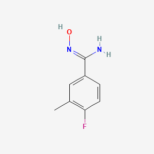 4-fluoro-N'-hydroxy-3-methylbenzene-1-carboximidamide