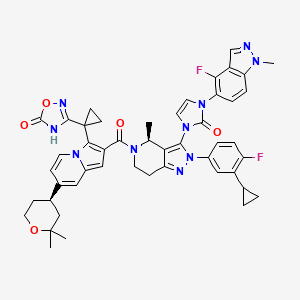 molecular formula C48H46F2N10O5 B12365928 GLP-1 receptor agonist 14 