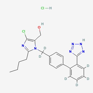 molecular formula C22H24Cl2N6O B12365935 Losartan-d6 (hydrochloride) 