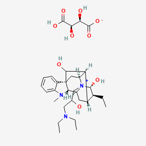 molecular formula C31H47N3O9 B12365944 Detajmium (L-tartrate) 