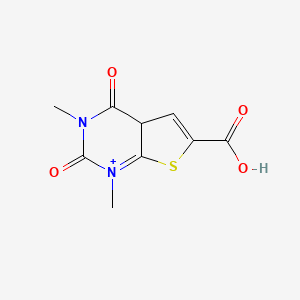 molecular formula C9H9N2O4S+ B12365959 1,3-dimethyl-2,4-dioxo-4aH-thieno[2,3-d]pyrimidin-1-ium-6-carboxylic acid 