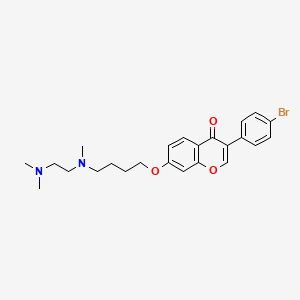 molecular formula C24H29BrN2O3 B12365963 3-(4-Bromophenyl)-7-[4-[2-(dimethylamino)ethyl-methylamino]butoxy]chromen-4-one 