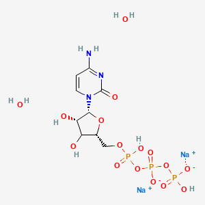 molecular formula C9H18N3Na2O16P3 B12366006 P-P-P-aCyd.2Na+.2H2O 