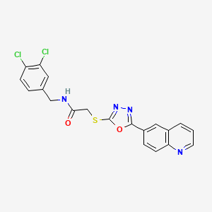 molecular formula C20H14Cl2N4O2S B12366043 Neuraminidase-IN-17 