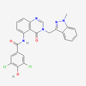 molecular formula C24H17Cl2N5O3 B12366065 Hsd17B13-IN-59 