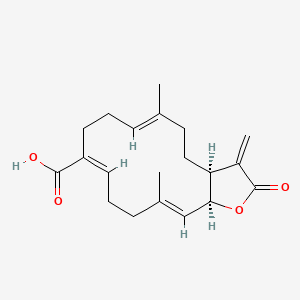 molecular formula C20H26O4 B1236607 (7Z)-lobohedleolide 