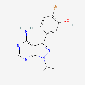 5-(4-amino-1-isopropyl-1H-pyrazolo[3,4-d]pyrimidin-3-yl)-2-bromophenol