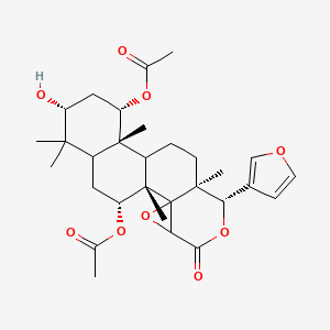 molecular formula C30H40O9 B1236610 3-Deacetylkhivorin 