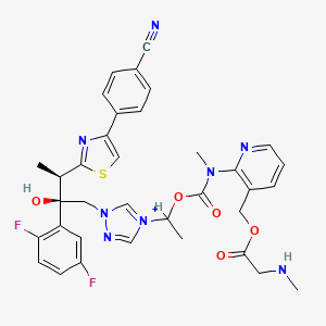 molecular formula C35H35F2N8O5S+ B1236616 Isavuconazonium CAS No. 742049-41-8