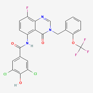 molecular formula C23H13Cl2F4N3O4 B12366165 Hsd17B13-IN-61 