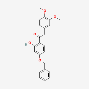 molecular formula C23H22O5 B12366171 Anticancer agent 172 