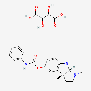 molecular formula C24H29N3O8 B12366244 Phenserine tartrate, (+)- CAS No. 865795-23-9