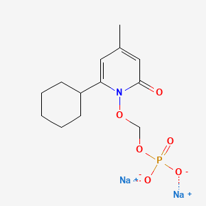 molecular formula C13H18NNa2O6P B12366251 Fosciclopirox (disodium) 