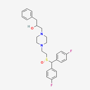 1-(4-(2-((Bis(4-fluorophenyl)methyl)sulfinyl)ethyl)piperazin-1-yl)-3-phenylpropan-2-ol