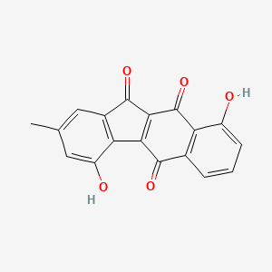 molecular formula C18H10O5 B1236631 Kinobscurinone 