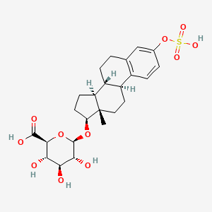 molecular formula C24H32O11S B1236632 17-beta-estradiol 3-sulfate-17-(beta-D-glucuronide) 