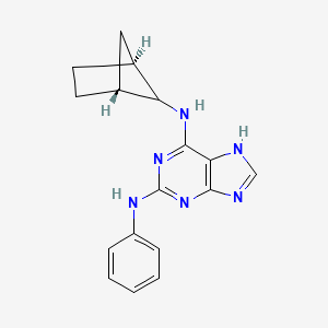 molecular formula C17H18N6 B12366341 A3AR antagonist 3 