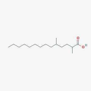 molecular formula C16H32O2 B12366347 2,5-Dimethyltetradecanoic acid 