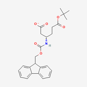 Hexanedioic acid, 3-[[(9H-fluoren-9-ylmethoxy)carbonyl]amino]-, 6-(1,1-dimethylethyl) ester, (3S)-