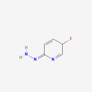 molecular formula C5H6FN3 B12366369 (E)-(3-fluoro-3H-pyridin-6-ylidene)hydrazine 