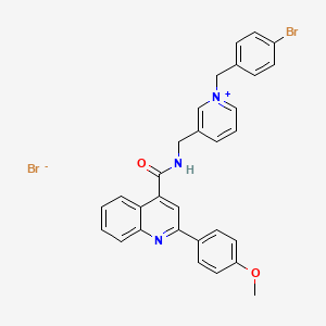 molecular formula C30H25Br2N3O2 B12366378 BChE-IN-21 