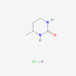 molecular formula C5H11ClN2O B12366410 4-Methyl-1,3-diazinan-2-one;hydrochloride 