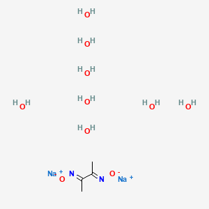 disodium;2-N,3-N-dioxidobutane-2,3-diimine;octahydrate